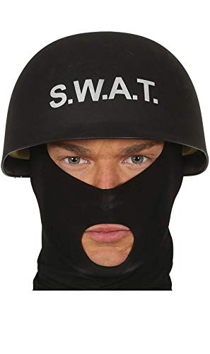 Guirca 13161 Helm für Agente Swat, Schwarz, Taglia unica von Guirca