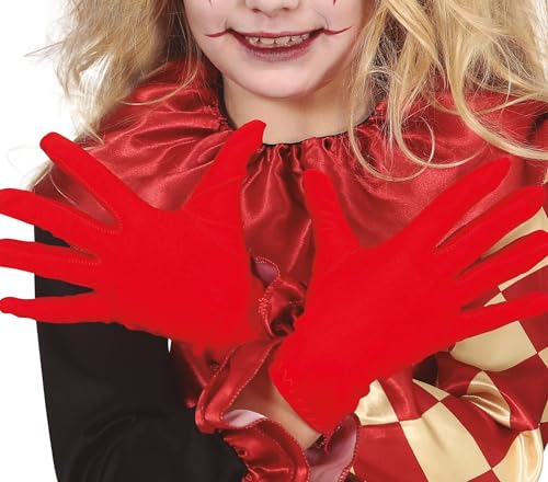 FIESTAS GUIRCA | Rote Kinderhandschuhe (18 cm) - Kostümzubehör für Teufel und Dämonen - Ideal für Halloween, Karneval und Kostümpartys - Unisex für Kinder - Rot von FIESTAS GUIRCA