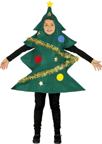 FIESTAS GUIRCA 42457 Weihnachtsbaum-Kostüm, Unisex-Kinder, bunt, 5-6 años von FIESTAS GUIRCA