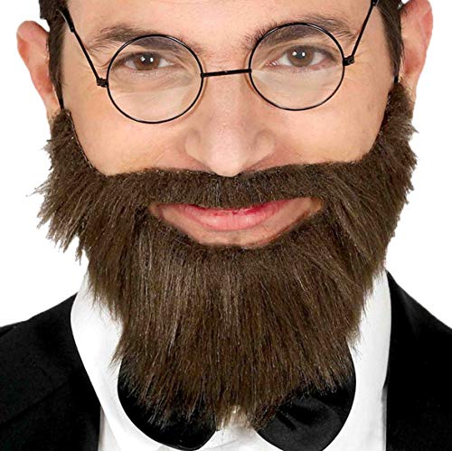 Guirca 11961 Kurzer Bart mit Schnurrbart, amerikanischer Präsident, Dunkelbraun von Fiestas GUiRCA