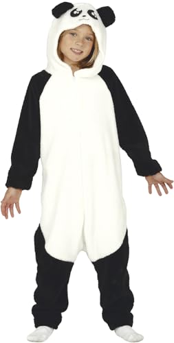 FIESTAS GUIRCA, S.L. Panda-Kigurumi für Kinder schwarz-weiss - 122/134 (7-9 Jahre) von FIESTAS GUIRCA, S.L.