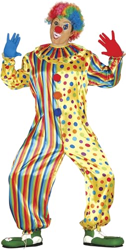 buntes Clown Kostüm für Herren Karneval Fasching Party Geburtstag lustig Gr. M-XL, GröÃŸe:XL von Guirca