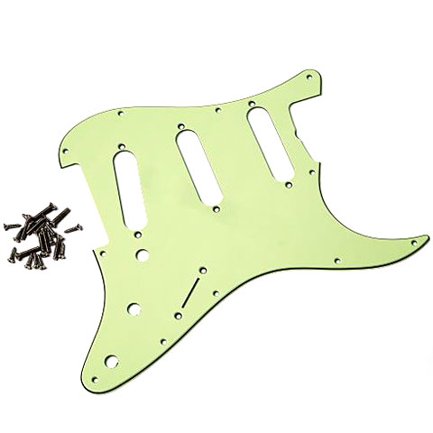 GuitarSlinger Pickguard 62 SC 3 Ply, Mint Green Pickguard von GuitarSlinger