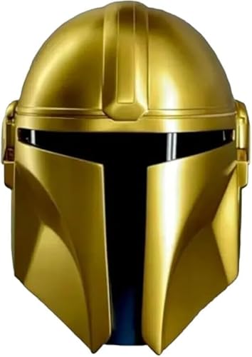 Golden Mandolorian Armor Steel Helmet Mask Wearable,Replica, Cosplay, Collectible Item.Halloween & Christmas Gifted Item. von Gulvintilabcal