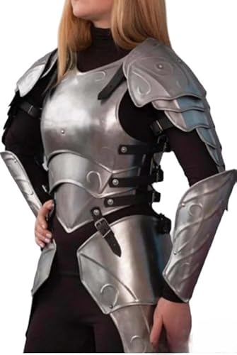 Gulvintilabcal Fantasy Lady Armor Suit ~ Weibliches Kostüm Rüstung ~ Mittelalterlicher Stahlritter Brave Lady Kürass Kostüm Rüstung Anzug ~ Die Königin Rüstung von Gulvintilabcal