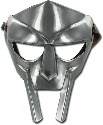 Gulvintilabcal Halloween Mittelalter Gladiator Kostüm Maske 18g Re-Enactment Erwachsene Custom Crafted MF Doom Handmade von Gulvintilabcal