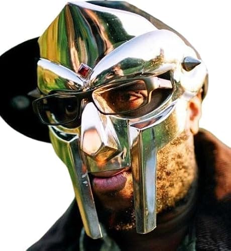 Gulvintilabcal MF DOOM Gladiator Maske Stahl Gesicht Rüstung Mittelalter Hand Vergessen Handgemachte Cosplay von Gulvintilabcal