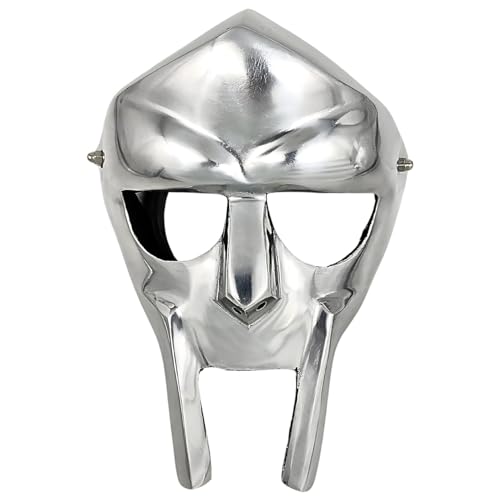 Gulvintilabcal MF DOOM Maske, Mittelalter Gladiator Slayer Helm, Krieger Römischer Gladiator Cosplay Kostüm Requisite Halloween Party Maske von Gulvintilabcal