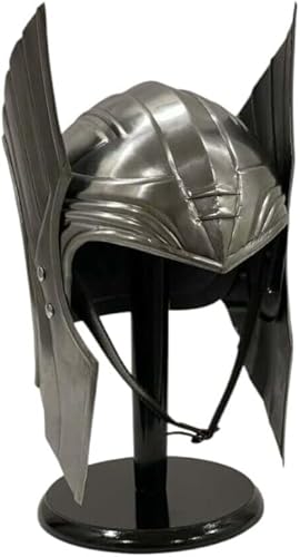 Gulvintilabcal Mittelalter Ragnarok Thors Helm Ritter Rüstung Unisex Open Face Winged Helm Ritter Ritter Rüstung Helm LARP Rollenspiel Cosplay Theater Krieger Kostüm Helm Halloween und Geschenkartikel von Gulvintilabcal