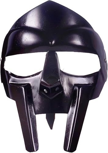 Gulvintilabcal Mittelalterliche Gladiatorhelm-Gesichtsmaske, MF Doom, Vollgesicht, tragbar, Unisex, ideal für Halloween von Gulvintilabcal