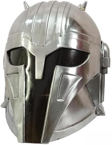 Gulvintilabcal Stahl Mandolorian Schmied Helm Mittelalter Helm Halloween Kostüm Cosplay Helm von Gulvintilabcal