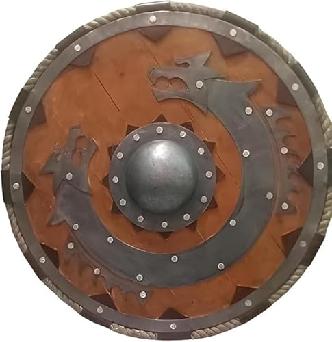 Holz Mittelalter Wikinger Schild Ragnar Wikinger Schild Battle Ready Wikinger Schild Holz Wikinger Rund Schild Wikinger Cosplay Holz Mittelalter Schild von Gulvintilabcal