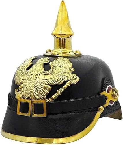 Kaiserlicher deutscher Preußischer Lederhelm Pickelhaube Spike Deutscher Helm Vinatge Geschenk von Gulvintilabcal