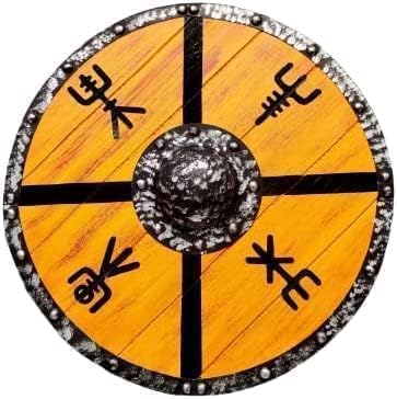 Mittelalter Wikinger Schild Ragnar Wikinger Schild Battle Ready Wikinger Schild Holz Wikinger Rund Schild Wikinger Cosplay Holz Mittelalter Schild von Gulvintilabcal