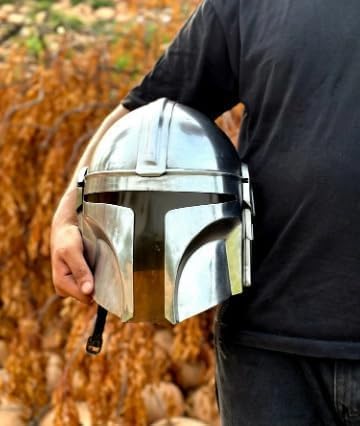 Mittelalterlicher Star Wars Boba Fatt Mandalorianer-Helm, 18 Gauge, Stahl, bestes Geschenk von Gulvintilabcal