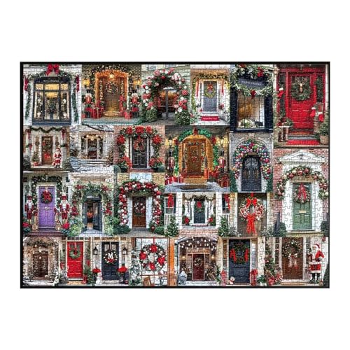 Animal Puzzles, Christmas Puzzles, 1000-Piece Puzzle, Holiday Puzzle, Family Puzzle, Kids and Adults, Animal Wreath Puzzle, Festive Home Decor, Challenging Puzzle, Christmas Family Toy von Gungtj