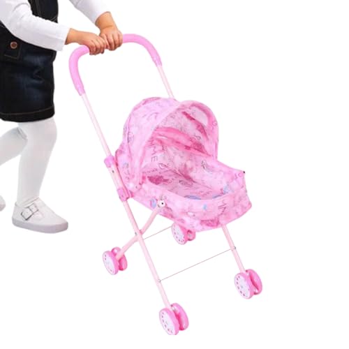 Baby Doll Stroller, 21.65 inch Foldable Pretend Play Pushchair with Canopy for Kids Boys Girls, Lightweight Carriage Toy for Home, School, Travel, Party, Birthday, Outdoor Activities Baby Doll Stroller, 21.65 inch Foldable Pretend Play Pushchair with Canopy for Kids Boys Girls, Lightweight Carriage Toy for Home, School, Travel, Party, Birthday, Outdoor Activities von Gungtj