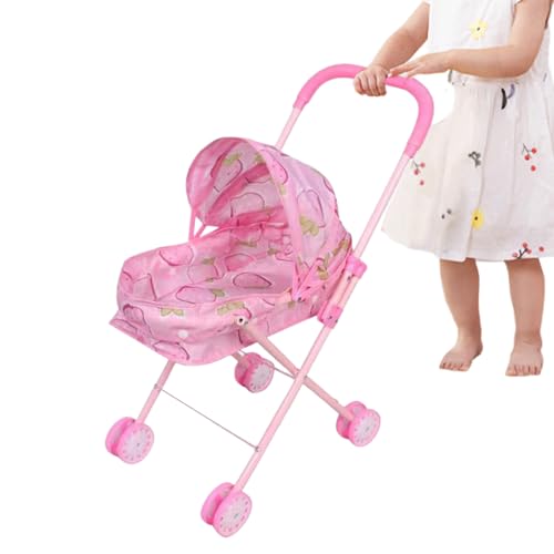 Baby Doll Stroller, 21.65 inch Foldable Pretend Play Pushchair with Canopy for Kids Boys Girls, Lightweight Carriage Toy for Home, School, Travel, Party, Birthday, Outdoor Activities Baby Doll Stroller, 21.65 inch Foldable Pretend Play Pushchair with Canopy for Kids Boys Girls, Lightweight Carriage Toy for Home, School, Travel, Party, Birthday, Outdoor Activities von Gungtj