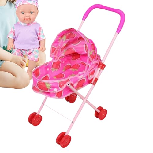 Baby Doll Stroller, 21.65 inch Foldable Pretend Play Pushchair with Canopy for Kids Boys Girls, Lightweight Carriage Toy for Home, School, Travel, Party, Birthday, Outdoor Activities Baby Doll Stroller, 21.65 inch Foldable Pretend Play Pushchair with Canopy for Kids Boys Girls, Lightweight Carriage Toy for Home, School, Travel, Party, Birthday, Outdoor Activities von Gungtj