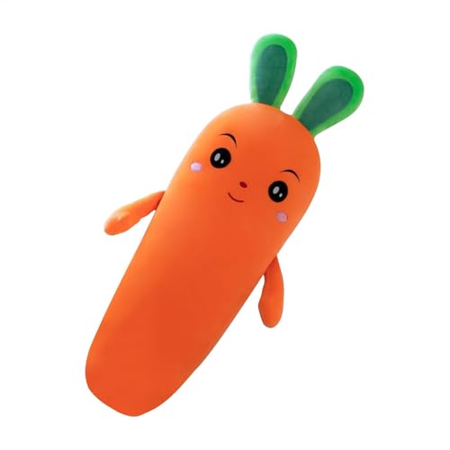 Carrot Pillow, 27.56 Inch Stuffed Animal Bunny Plush Toy, Soft Vegetable Bed Cushion Pillow, Home Decor Pillow, (Adorable Stuffed Animal for Boys & Girls) von Gungtj