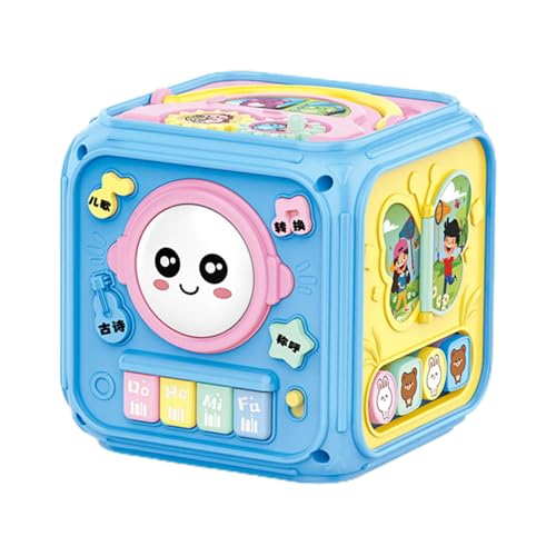 Educational Musical Activity Cube for Kids | Early Learning Sensory Toy for Children 3 Years and Up | Interactive Learning Toy with Lights, Music, and Educational Features for Cognitive Development von Gungtj