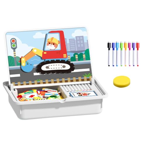 Educational Puzzle, Magnetic Dress Up Toy for Kids, Double Sided Matching Game with Preschool Learning, Travel Game, Kindergarten, Nursery School, New Year, Christmas Educational Puzzle, Magnetic Dress Up Toy for Kids, Double Sided Matching Game with Preschool Learning, Travel Game, Kindergarten, Nursery School, New Year, Christmas von Gungtj