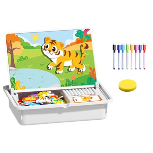 Educational Puzzle, Magnetic Dress Up Toy for Kids, Double Sided Matching Game with Preschool Learning, Travel Game, Kindergarten, Nursery School, New Year, Christmas Educational Puzzle, Magnetic Dress Up Toy for Kids, Double Sided Matching Game with Preschool Learning, Travel Game, Kindergarten, Nursery School, New Year, Christmas von Gungtj