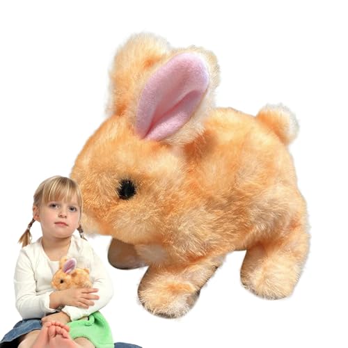 Electronic Plush Bunny Toy, Stuffed Walking Pet Bunny Doll, Interactive Plush Rabbit, for Boys, Girls, Family and Friends,7.09x6.69x3.15 inches, PP Cotton, Sturdy Design von Gungtj