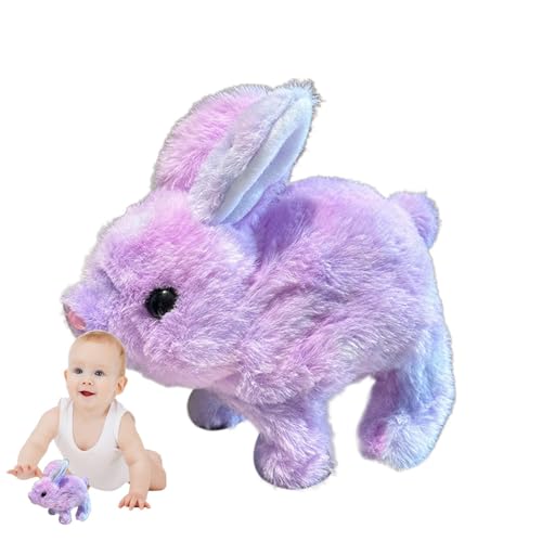 Electronic Plush Bunny Toy, Stuffed Walking Pet Bunny Doll, Interactive Plush Rabbit, for Boys, Girls, Family and Friends,7.09x6.69x3.15 inches, PP Cotton, Sturdy Design von Gungtj