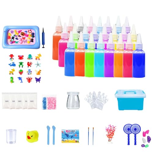 Gel Kit, Water Jelly Creative Set, Water Fairy Gel Set, Water Animal Craft Kit, Sea Creature Mold Gel Kit, Kids Water Gel Craft, Water Gel Toy Kit, Gel,Creative Gel Craft Kit, von Gungtj