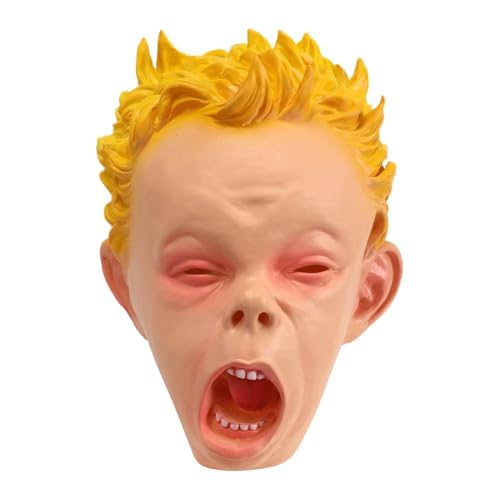 Gruselige Gesichtsbedeckung, realistische Kindermasken, gruselige Kinder-Gesichtsbedeckung, gruselige Halloween-Masken, Clown-Kostüm-Partymasken, Horror-Clown-Gesichtsbedeckung, perfekt und geeignet f von Gungtj