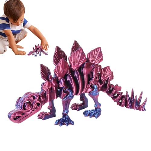 Gungtj 3D-gedrucktes Dinosaurier-Spielzeug, 3D-Dinosaurier-Zappelspielzeug - Dinosaurier-Spielzeugstatue | Zappelspielzeug für Erwachsene, kinderfreundliches Dinosaurier-Skelett-Spielzeug für den von Gungtj