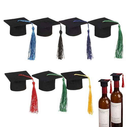 Gungtj Abschlusshut Dekorationen, Abschlusshut Toper Kit,7x Abschluss Cupcake Topper mit Quasten | Miniaturfoto -Requisiten, dekorativer Hut für Klassenzimmerfeier Mittelstücke Tisch Gungtj Abschlusshut Dekorationen, Abschlusshut Toper Kit,7x Abschluss Cupcake Topper mit Quasten | Miniaturfoto -Requisiten, dekorativer Hut für Klassenzimmerfeier Mittelstücke Tisch von Gungtj