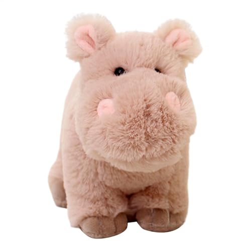 Gungtj Animal Plush, Stuffed Toy, Hippo Soft Toy, Cute Huggable Plushies, Stuffed Animal Cushion, Cute Hippo Soft Toys, Perfect Holiday Present, Cuddly Plushies 25cm to 30cm for Kids and Adults von Gungtj