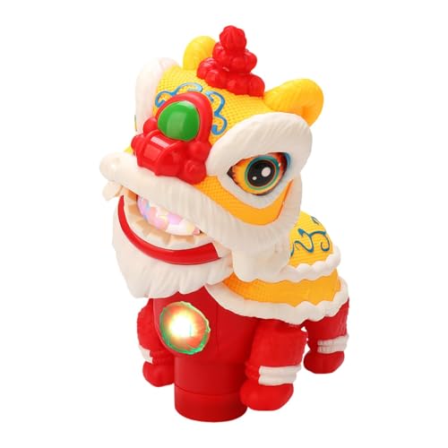 Gungtj Chinese Dance Lion, Musical Lion Toy, Dancing Animal Toy, Electric Lion Toy, Battery Powered Toy, Lion Dance Decoration, Chinese New Year, Cartoon Lion Toy, Holiday Party Supplies von Gungtj