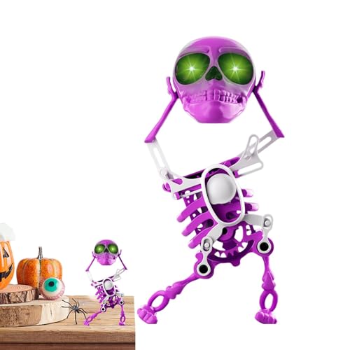 Gungtj Dancing Skeleton Toy | Wind-up Skeleton Figure | Clockwork Dancing Skeleton, Funny Skeleton Toy Colorful Dancing Skeleton Skeleton Wind-up Toy Dancing Clockwork Skeleton Bright Skeleton Figure von Gungtj