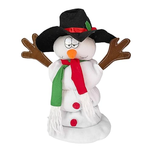 Gungtj Dancing Snowman, Christmas Singing Toy, Holiday Dancing Toy, Snowman Christmas Decoration Interactive Plush Snowman Festive Snowman Decoration Moving Snowman Toy Christmas Singing Doll von Gungtj