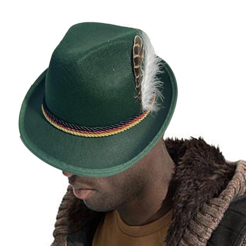 Gungtj Deutsche Hüte für das Oktoberfest - Kostümhut Aus Vliesstoff | Festtagskostüm Bühnenauftritt Maskenball Gungtj Deutsche Hüte für das Oktoberfest - Kostümhut Aus Vliesstoff | Festtagskostüm Bühnenauftritt Maskenball von Gungtj