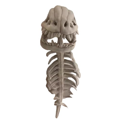 Gungtj Dinosaurier-Skelett-Kopfbedeckung, Dinosaurier-Knochen-Kopfbedeckung, realistische Cosplay-Kopfbedeckung, leicht, bequem für Kinder, Frauen, Maskerade, Karneval, Party, Halloween Gungtj Dinosaurier-Skelett-Kopfbedeckung, Dinosaurier-Knochen-Kopfbedeckung, realistische Cosplay-Kopfbedeckung, leicht, bequem für Kinder, Frauen, Maskerade, Karneval, Party, Halloween von Gungtj