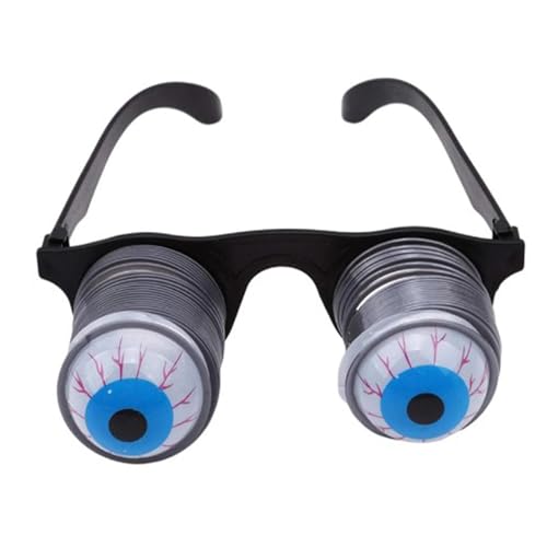 Gungtj Eyeball Party Zubehör Gruselige Kostüm Brillen Neuheit Eyeball Brille Gruselige Kostüm Brille Halloween Brille Zubehör Perfekte Gruselbrille für Halloween von Gungtj