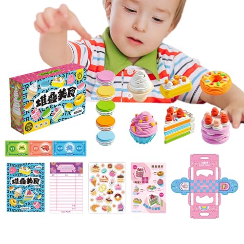 Gungtj Kinder Spielen Essen, Kinderküchen-Spielset | Spielen Sie Küchenspielzeug, Kuchen, Desserts, Essen, Spielzeug - Spielzeugküchenzubehör, Küchenspielzeug zum Erlernen verschiedener Esskulturen von Gungtj