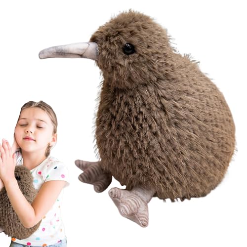 Gungtj Kiwi Bird Plush Toy, Stuffed Animal Kiwi Toy, Realistic Bird Plush, Furry Kiwi Bird Doll, Cute Bird Plushie, Simulation Bird Toy, Kiwi Stuffed Animal, Kids Bird Plush Toy, von Gungtj