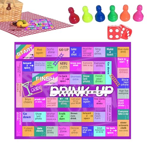 Gungtj Lustige Trinkspiele Für Erwachsene - Trinkwürfelspiel Set Als Familienpartyspiel,Strategiespiele Für Geburtstag Reise Paare Halloween Date Night Urlaub Gungtj Lustige Trinkspiele Für Erwachsene - Trinkwürfelspiel Set Als Familienpartyspiel,Strategiespiele Für Geburtstag Reise Paare Halloween Date Night Urlaub von Gungtj