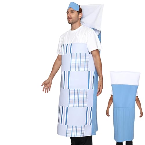 Gungtj Lustiges Halloween-Kostüm, Schlafbett mit Kissen, lustiges Outfit für Zuhause, Bühne, Auftritte, Treffen, Männer, Frauen, Partys, Event, Cosplay Gungtj Lustiges Halloween-Kostüm, Schlafbett mit Kissen, lustiges Outfit für Zuhause, Bühne, Auftritte, Treffen, Männer, Frauen, Partys, Event, Cosplay von Gungtj