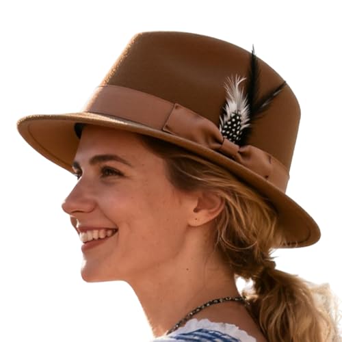 Gungtj Oktoberfest Hüte | Festival Kopfbedeckungen für Herren,Eleganter Filzhut für Erwachsene Bierfest Traditionelle Aktivitäten Foto Gungtj Oktoberfest Hüte | Festival Kopfbedeckungen für Herren,Eleganter Filzhut für Erwachsene Bierfest Traditionelle Aktivitäten Foto von Gungtj