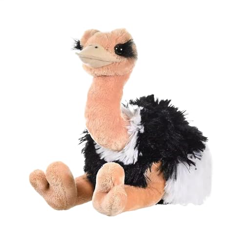 Gungtj Ostrich Plush Toy, Soft Huggable Doll, Stuffed Ostrich Doll, Realistic Ostrich Plush, Birthday Pillow Doll, Exotic Bird Plush, Animal Lovers Gift, Ostrich Toy Pillow, Huggable Bird Plush von Gungtj