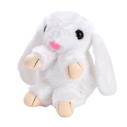 Gungtj Realistic Bunny Toy, Interactive Light-Up Electronic Rabbit, Singing Dancing Talking Plush, Educational Easter Stuffed Animal for 3+, 5.12x3.15x7.09 inches von Gungtj