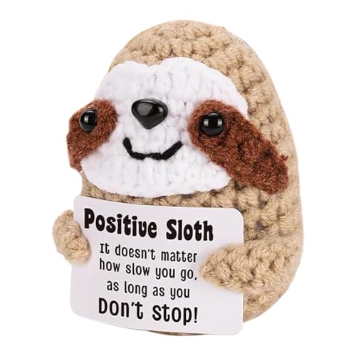 Gungtj Sloth Stuffed Animal, Funny Stuffed Toy, Emotional Support Doll, Handwoven Sloth Toy, Crochet Animal Toy, Encouragement Stuffed Animal, Sloth Crochet Toy, Toy, Supportive Animal Doll von Gungtj