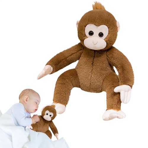 Gungtj Stuffed Monkey Plush, Cute Stuffed Animal, Cartoon Animal, Plush Animal Doll, Stuffed Comforting Doll, Kids Stuffed Toy, Plush Animal Pillow, Comforting Plush Doll, 16 Inch Plush Toy von Gungtj