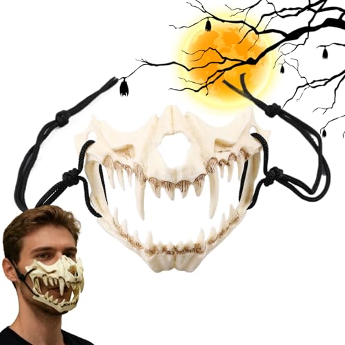 Gungtj Totenkopf Maske - Halloween Deko Knochen Kostüm Horror Maskerade,Furchterregende Cosplay Zubehör Für Feiertage Rollenspiel,Für Karneval Feiern und Veranstaltungen Gungtj Totenkopf Maske - Halloween Deko Knochen Kostüm Horror Maskerade,Furchterregende Cosplay Zubehör Für Feiertage Rollenspiel,Für Karneval Feiern und Veranstaltungen von Gungtj